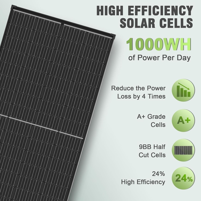 200w zonnepaneel Mono Off Grid Power Voor RV Campervan Boat Caravan Motorhome UK